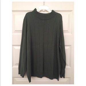 Sea foam green mock-neck